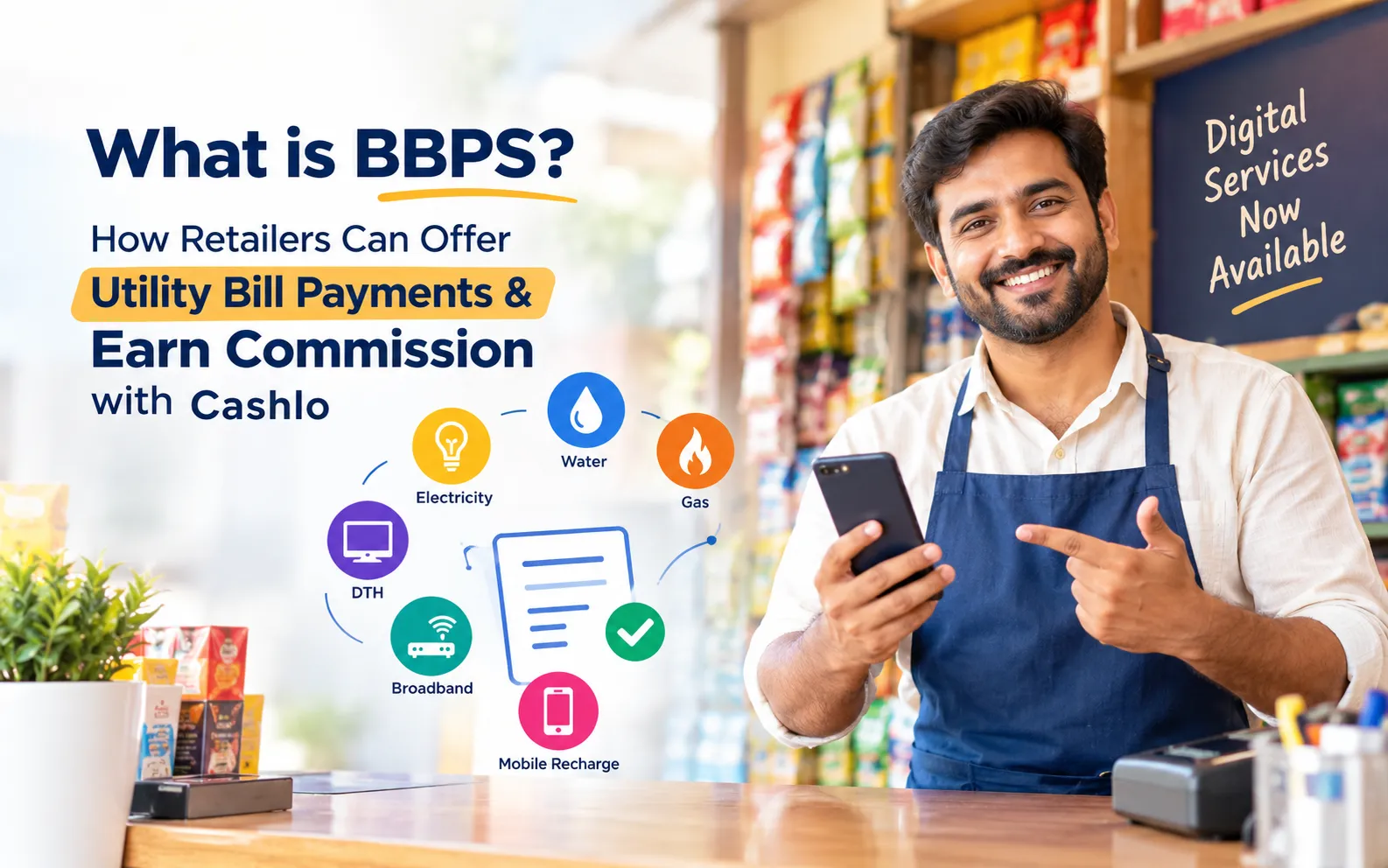 What is BBPS? How Retailers Can Offer Utility Bill Payments & Earn Commission with Cashlo